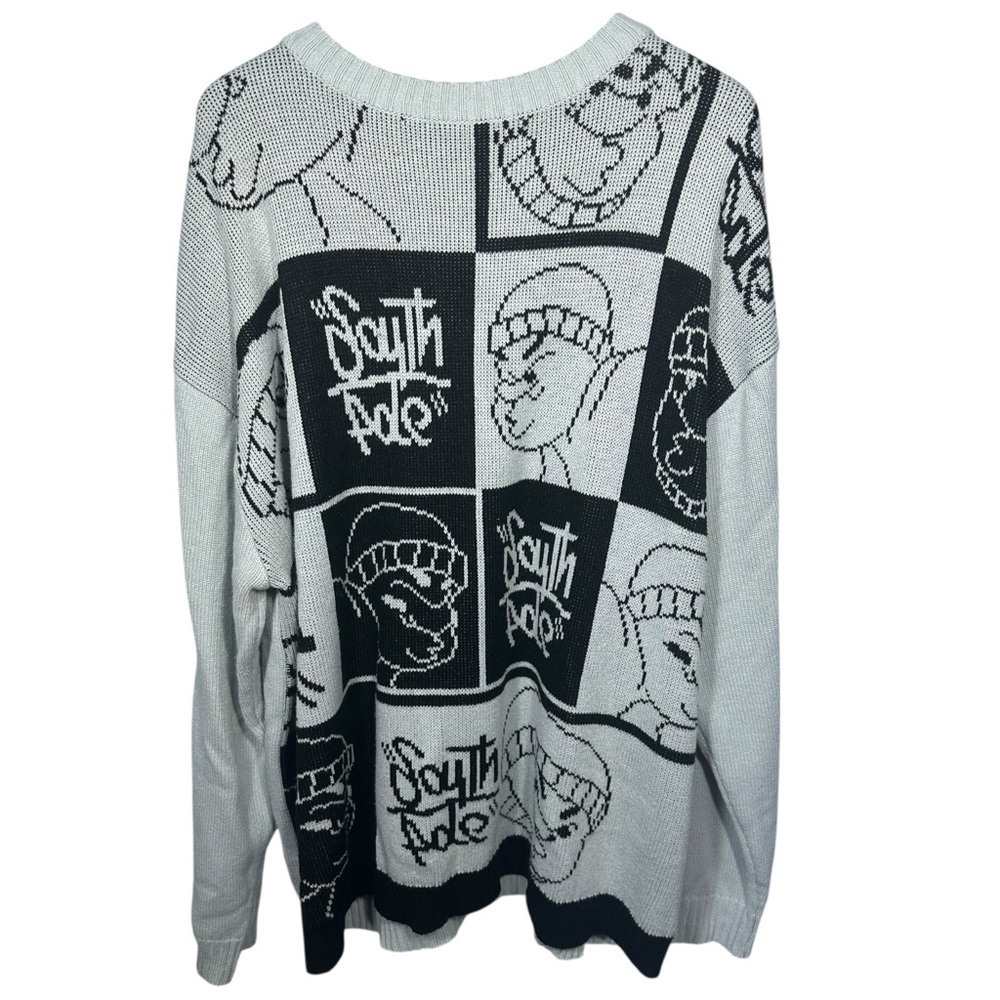 VTG Y2K Southpole Graffiti Graphic Knit Sweater XL 90s Hip Hop Grunge Streetwear